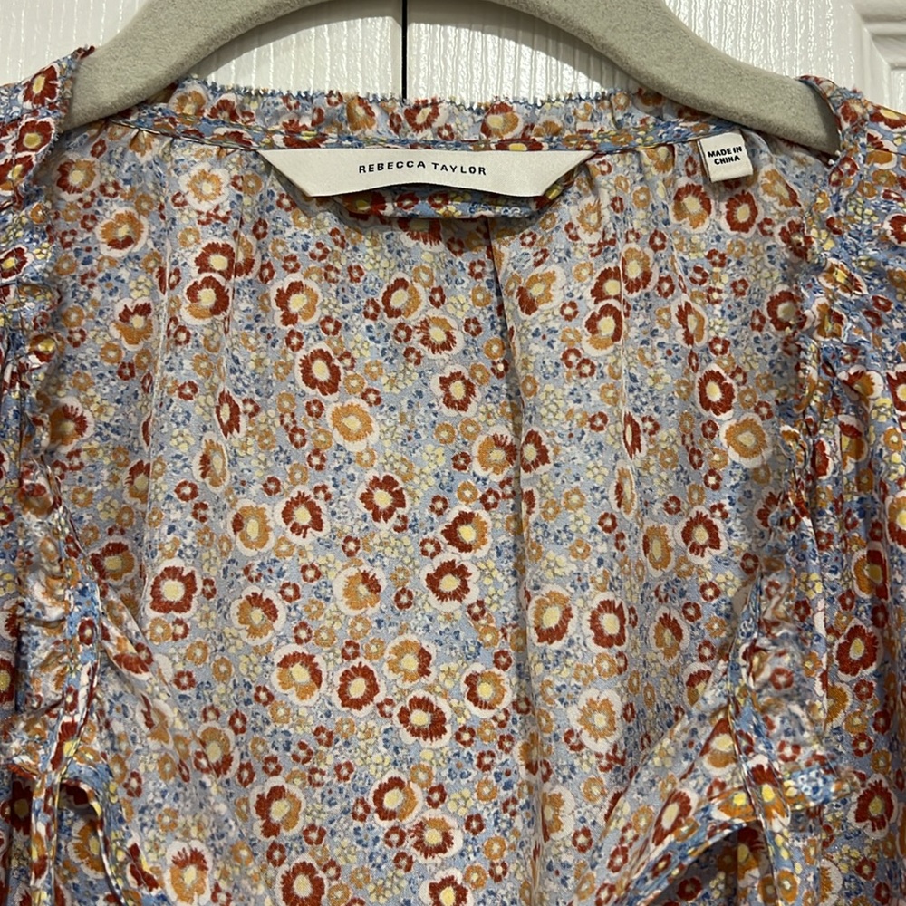 REBECCA TAYLOR Floral Silk Dress - Picture 7 of 10